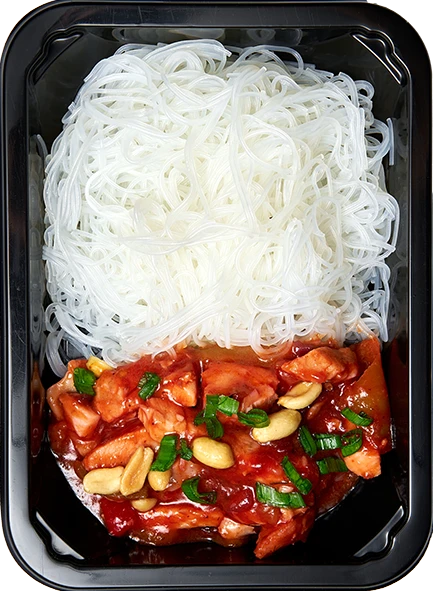 Куриное филе в бамбуковом соусе-Лапша фунчоза