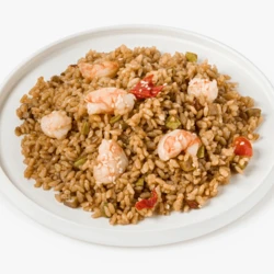 Рис азиатский с креветками аргентинскими и овощами