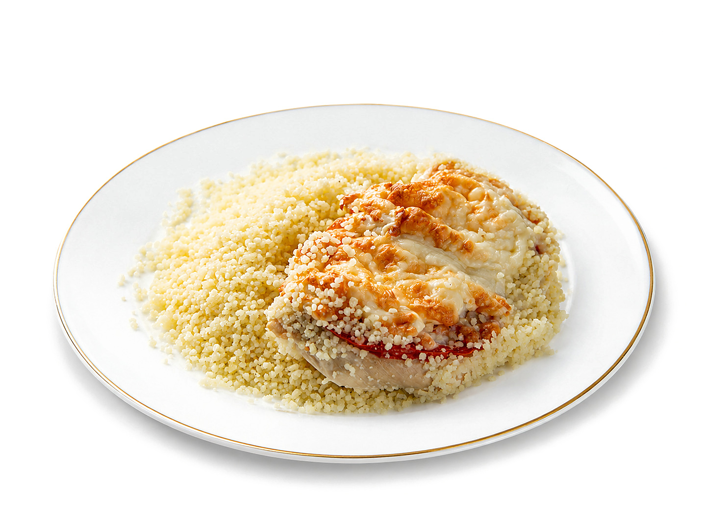 Курица по-французски с кус-кусом
